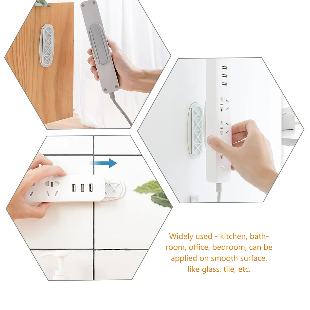 12Pcs Power Strip Holder Self Adhesive Punch Free ABS Material Kitchen Bathroom Office Bedroom Cables Management Storage
12Pcs Power Strip Holder Self Adhesive Punch Free ABS Material Kitchen Bathroom Office Bedroom Cables Management Storage