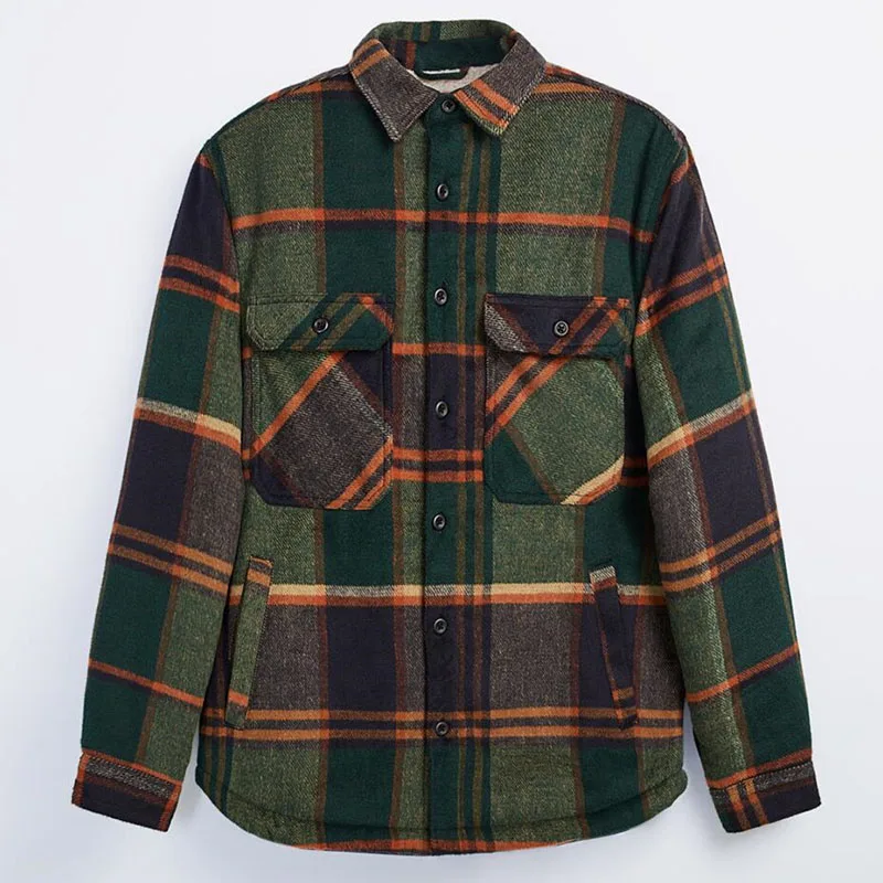 Новая высококачественная модная зимняя куртка-рубашка из вельвета в клетку для мужчин, утепленная толстым флисом и хлопком, с подкладкой из овечьей шерсти, 2026 год
Новая высококачественная модная зимняя куртка-рубашка из вельвета в клетку для мужчин, утепленная толстым флисом и хлопком, с подкладкой из овечьей шерсти, 2026 год