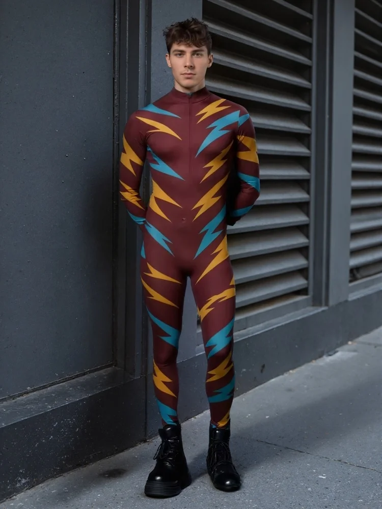 Halloween Christmas Men's Fun Tights Adult Makeup Party Role Play Retro Line Jumpsuit Cycling Suit Stage Performance Dress Up
Halloween Christmas Men's Fun Tights Adult Makeup Party Role Play Retro Line Jumpsuit Cycling Suit Stage Performance Dress Up