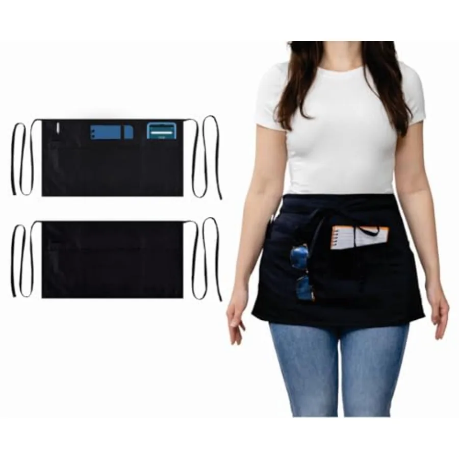 Serving Apron for Waitresses, Waist Apron, Server Aprons with 3 Pockets, Short Waist Aprons For Women, Waitress Apron for Women
Serving Apron for Waitresses, Waist Apron, Server Aprons with 3 Pockets, Short Waist Aprons For Women, Waitress Apron for Women