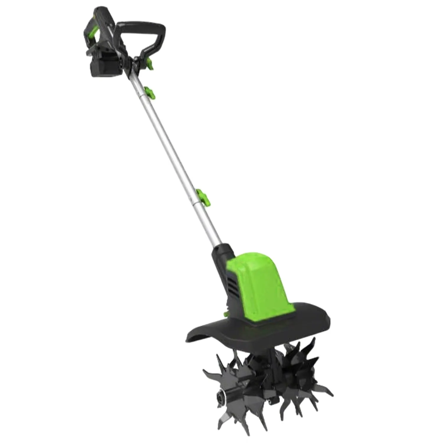 20V Cordless Micro Tiller Lithium Battery Powered Electric Cultivator for Garden Soil Digging Ploughing and Loosening
20V Cordless Micro Tiller Lithium Battery Powered Electric Cultivator for Garden Soil Digging Ploughing and Loosening