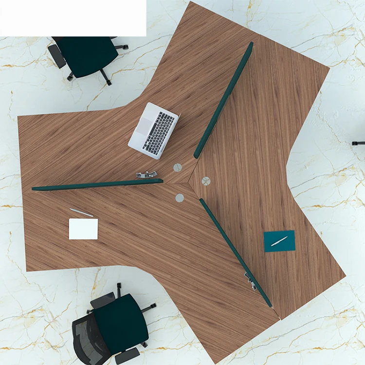 Wholesale Office Furniture Contracted Three-person Curved Desk Fashion Combination Screen Desk with Storage Cabinet
Wholesale Office Furniture Contracted Three-person Curved Desk Fashion Combination Screen Desk with Storage Cabinet