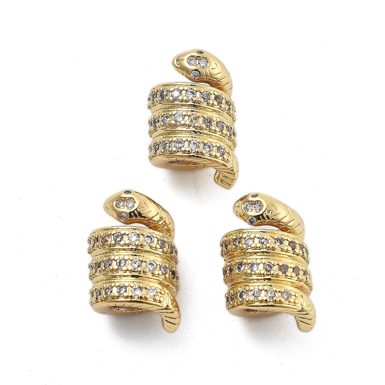10pcs Metal Cubic Zirconia Europe Beads Snake Gold Plated for Making DIY Jewelry Necklace Bracelet Charm
10pcs Metal Cubic Zirconia Europe Beads Snake Gold Plated for Making DIY Jewelry Necklace Bracelet Charm