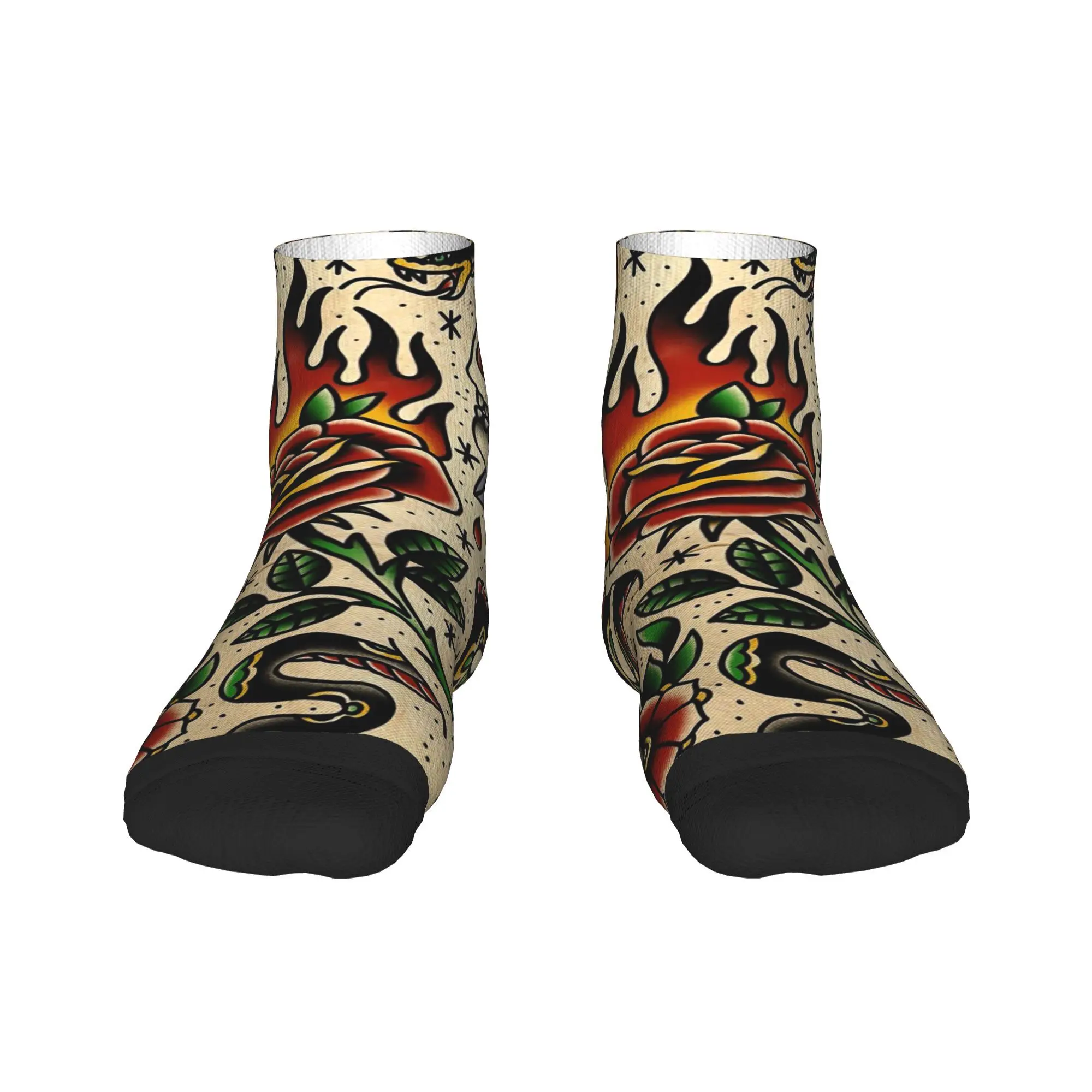 Американские традиционные носки с татуировкой и вспышкой, чулки высокого качества в стиле Харадзюку, всесезонные носки, аксессуары для подарков унисекс 
Американские традиционные носки с татуировкой и вспышкой, чулки высокого качества в стиле Харадзюку, всесезонные носки, аксессуары для подарков унисекс