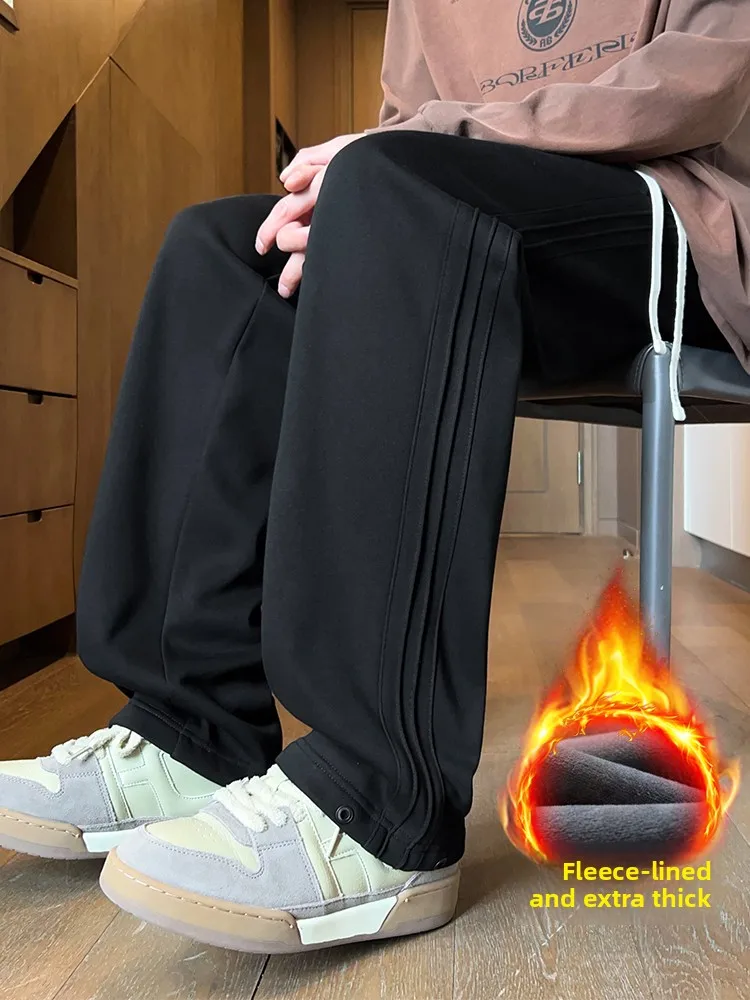 Faionable Thiened Fce Lined Straight Leg Casual Pants ex Loose Fit Spring Autumn Wear for Youth Casual Outfits
Faionable Thiened Fce Lined Straight Leg Casual Pants ex Loose Fit Spring Autumn Wear for Youth Casual Outfits