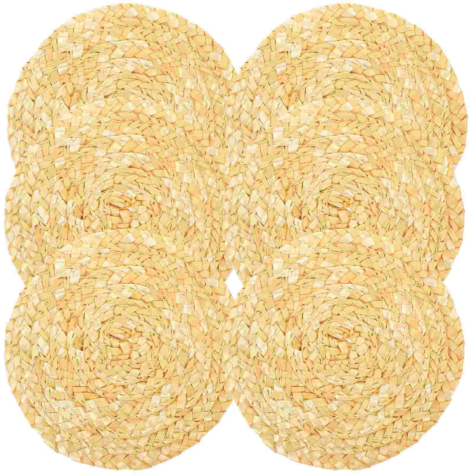 6 Pcs Straw Coaster Drink Ornaments Coasters for Drinks Tabletop Accessories Cup Mat Desk Grass Office
6 Pcs Straw Coaster Drink Ornaments Coasters for Drinks Tabletop Accessories Cup Mat Desk Grass Office
