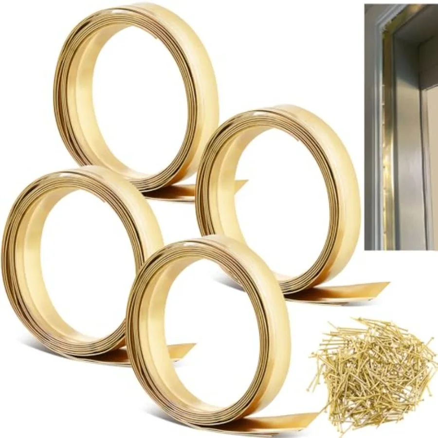 35.3' L Spring Bronze eather Stripping Metal Brass eather Strip Copper eatherstripping for Eterior Old Door or indo Seal ith Mo
35.3' L Spring Bronze eather Stripping Metal Brass eather Strip Copper eatherstripping for Eterior Old Door or indo Seal ith Mo