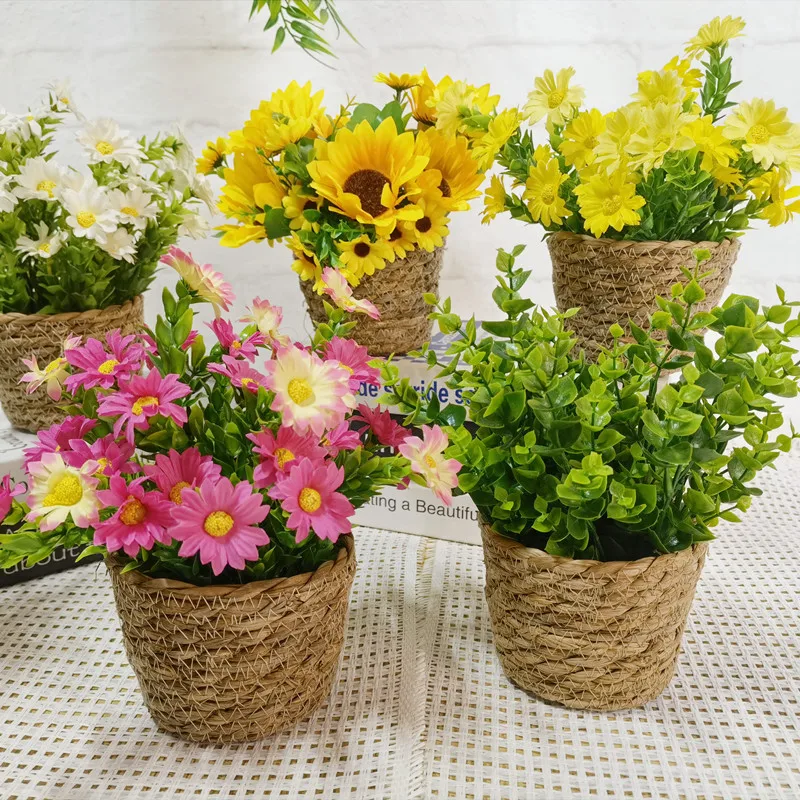 Simulated Flower Bonsai Home Decoration Desktop Decoration Artificial Flower Vine Woven Flower Basket Combination Plant Bonsai
Simulated Flower Bonsai Home Decoration Desktop Decoration Artificial Flower Vine Woven Flower Basket Combination Plant Bonsai