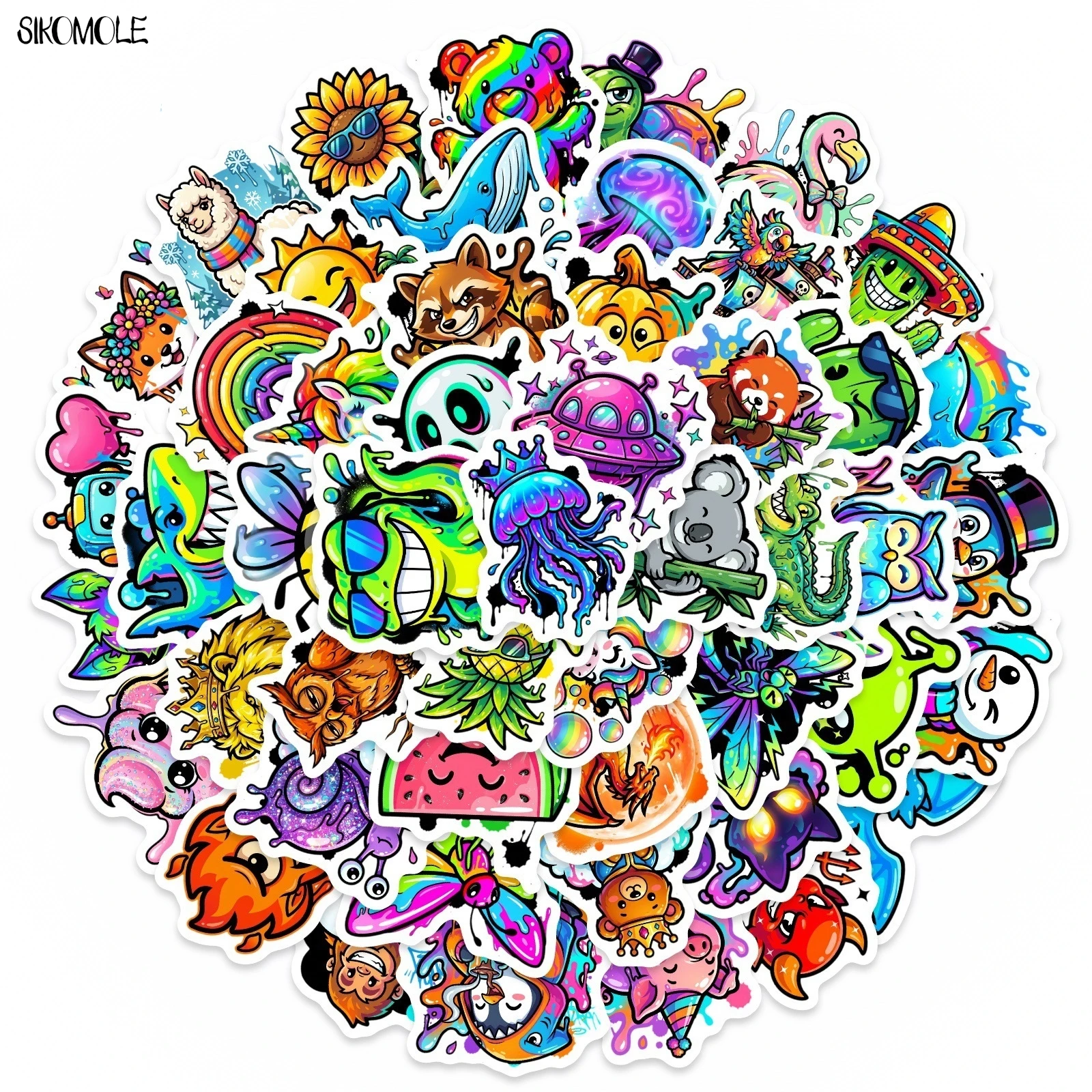 10/30/50PCS Colorful Funny Animal Doodle Stickers Book DIY Skateboard Toys Guitar Luggage Suitcase Decoration Graffiti Sticker
10/30/50PCS Colorful Funny Animal Doodle Stickers Book DIY Skateboard Toys Guitar Luggage Suitcase Decoration Graffiti Sticker