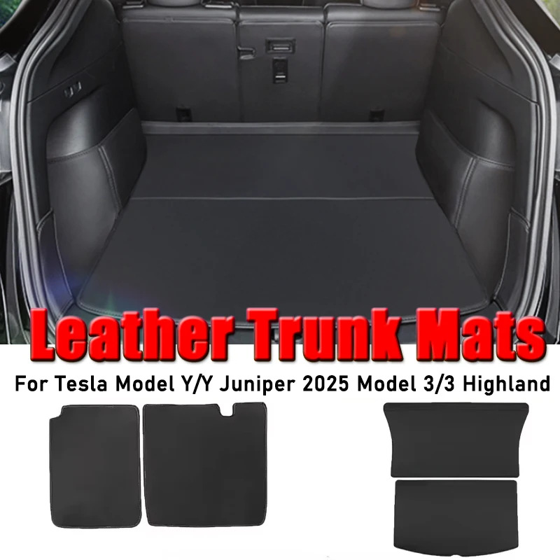Leather Trunk Mats for Tesla Model Y/Y Juniper 2025 Model 3/3 Highland Rear Seat Back Protector Backrest Liner Pet Anti-kick Pad
Leather Trunk Mats for Tesla Model Y/Y Juniper 2025 Model 3/3 Highland Rear Seat Back Protector Backrest Liner Pet Anti-kick Pad