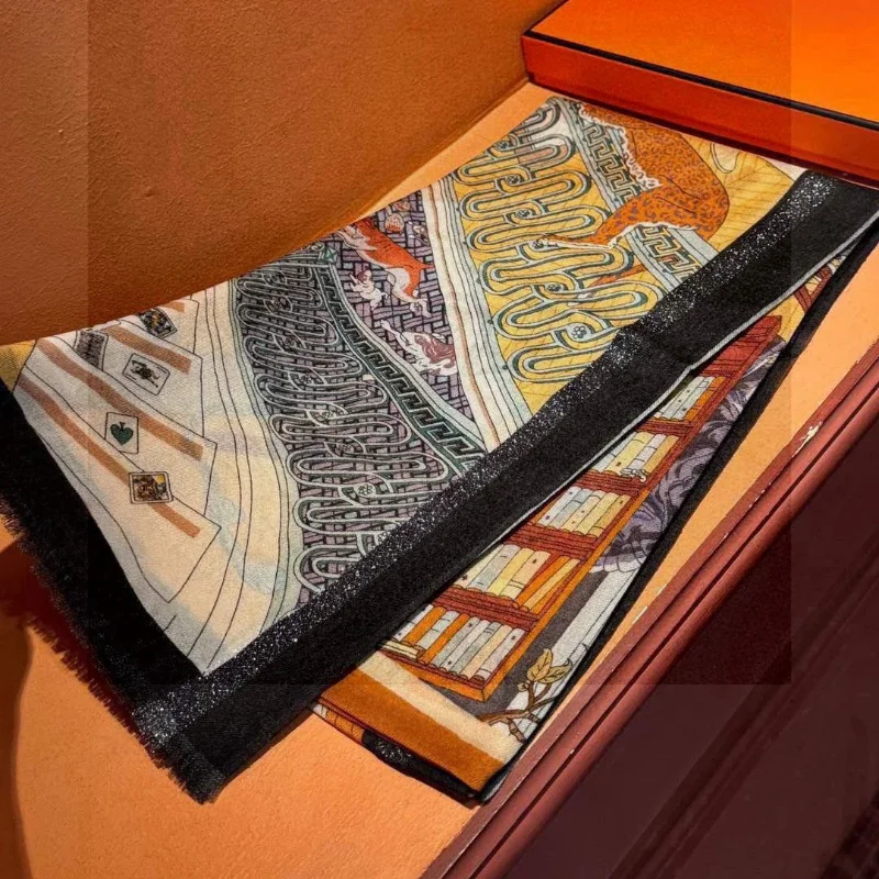 Cashmere Print Long Scarf Silk Scarf Shawl Silk-wool Square Scarf Charming 2025 New Wedding Headscarf Perfect Gift Light Luxury
Cashmere Print Long Scarf Silk Scarf Shawl Silk-wool Square Scarf Charming 2025 New Wedding Headscarf Perfect Gift Light Luxury