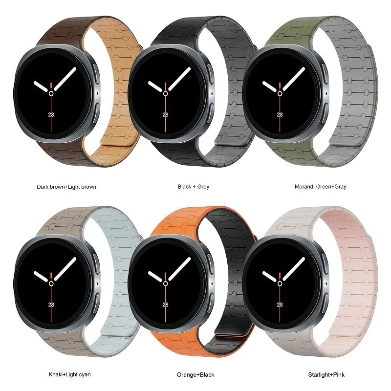 Magnetic Silicone Band for Samsung Watch 8 40 44mm Straps 2 Colors No Gap Bands for Galaxy Watch 8 Classic 46mm Wristband Correa
Magnetic Silicone Band for Samsung Watch 8 40 44mm Straps 2 Colors No Gap Bands for Galaxy Watch 8 Classic 46mm Wristband Correa
