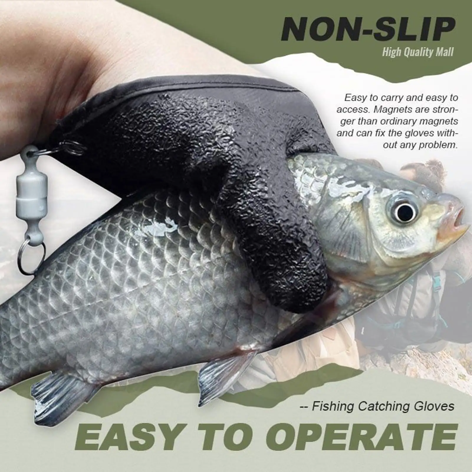 Fishing Gloves Anti-Slip Protect Hand From Puncture Scrapes Fisherman Professional Catch Fish Latex Hunting Gloves Left & right
Fishing Gloves Anti-Slip Protect Hand From Puncture Scrapes Fisherman Professional Catch Fish Latex Hunting Gloves Left & right