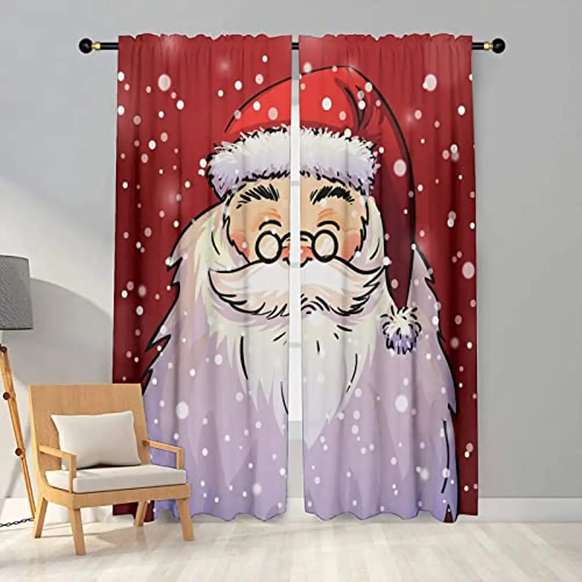 Santa Claus Christmas Blackout Curtains Bedroom Living Room Kitchen Drapes Window Treatments Xmas Navidad Natal Home Decoration
Santa Claus Christmas Blackout Curtains Bedroom Living Room Kitchen Drapes Window Treatments Xmas Navidad Natal Home Decoration