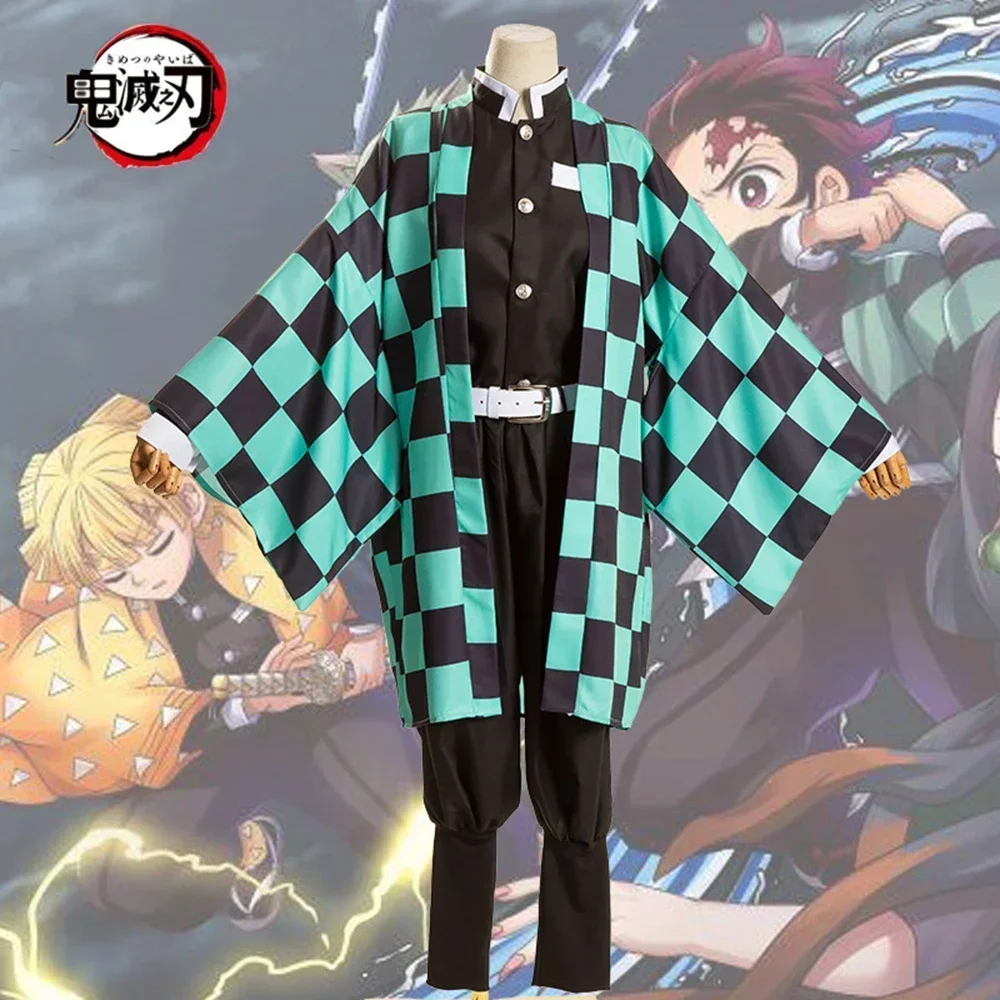 New Anime Cosplay Costume Kimetsu No Yaiba Tanjirou Kamado Men Kimono Cloak Party Halloween Clothes Uniform Set
New Anime Cosplay Costume Kimetsu No Yaiba Tanjirou Kamado Men Kimono Cloak Party Halloween Clothes Uniform Set