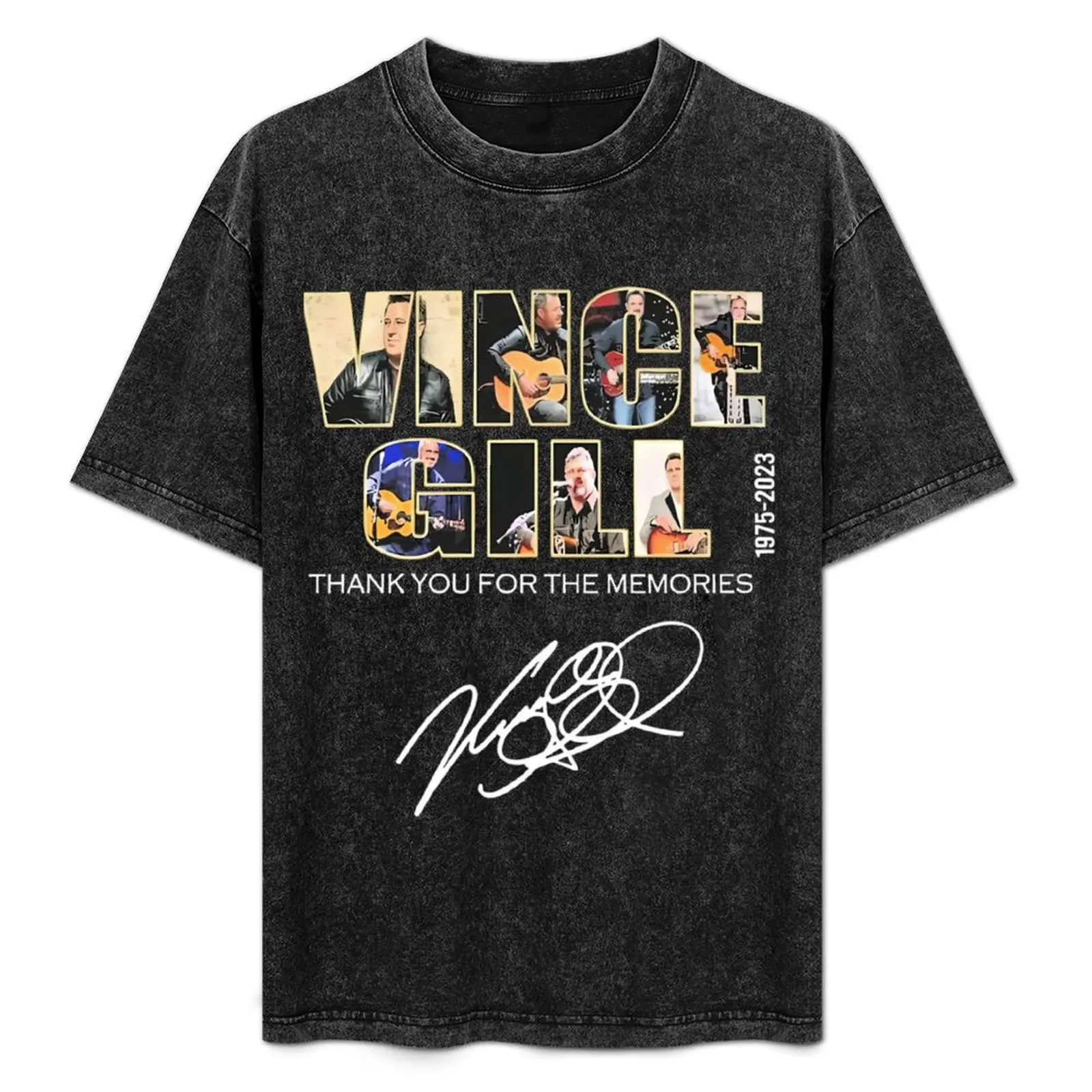 Vince Gill 1975-2023 Thank You For The Memories Signatures T-Shirt Casual Pattern Print Tee Shirt
Vince Gill 1975-2023 Thank You For The Memories Signatures T-Shirt Casual Pattern Print Tee Shirt