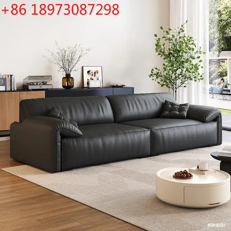 Итальянский минималистичный кожаный диван для маленькой квартиры, бытовой, гостиной, прямой ряд, простой диван
Итальянский минималистичный кожаный диван для маленькой квартиры, бытовой, гостиной, прямой ряд, простой диван