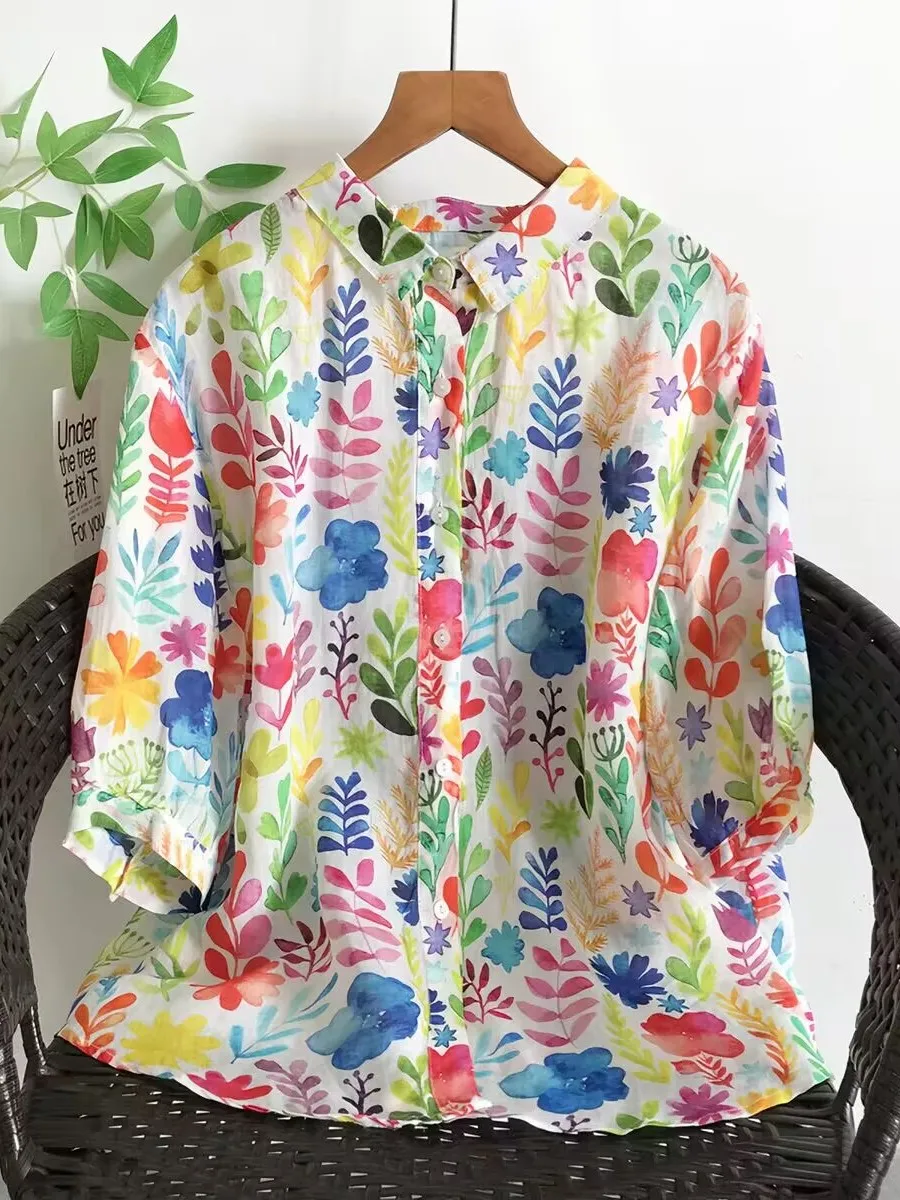Summer New Loose Lightweight Sun Protection Printed Shirt Women's Open Cardigan Top Breathable Comfortable Long Sleeve C...
Summer New Loose Lightweight Sun Protection Printed Shirt Women's Open Cardigan Top Breathable Comfortable Long Sleeve C...