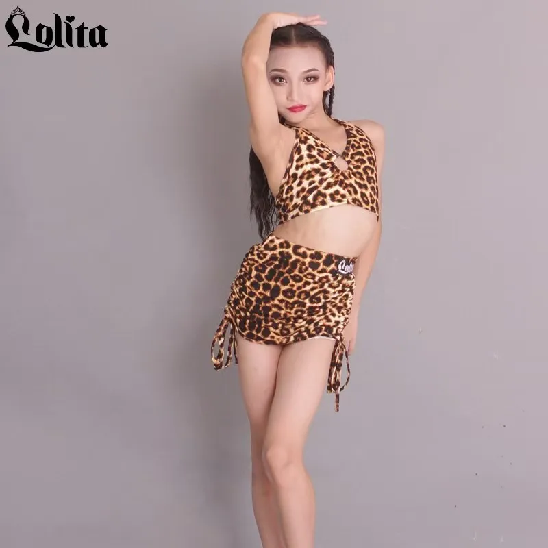New style girls Latin dance training set Children's Latin dance practice and training dance suit kids performance leopard outfit
New style girls Latin dance training set Children's Latin dance practice and training dance suit kids performance leopard outfit