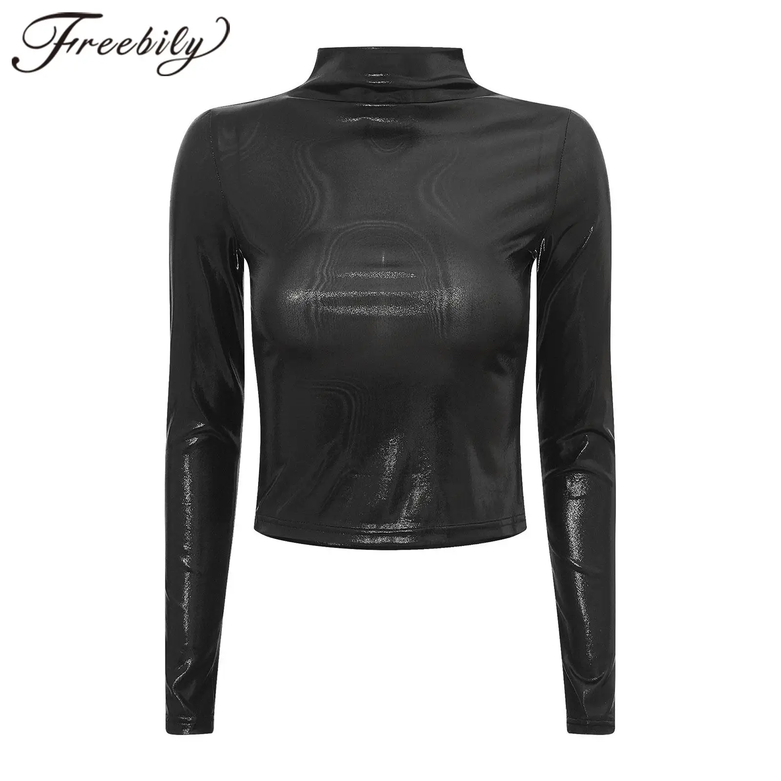 Женский костюм для музыкального фестиваля металлик, рейв-наряды, футболки, облегающий топ с мокрым эффектом, укороченные топы с длинными рукавами в стиле хип-хоп для танцевальной вечеринки
Женский костюм для музыкального фестиваля металлик, рейв-наряды, футболки, облегающий топ с мокрым эффектом, укороченные топы с длинными рукавами в стиле хип-хоп для танцевальной вечеринки