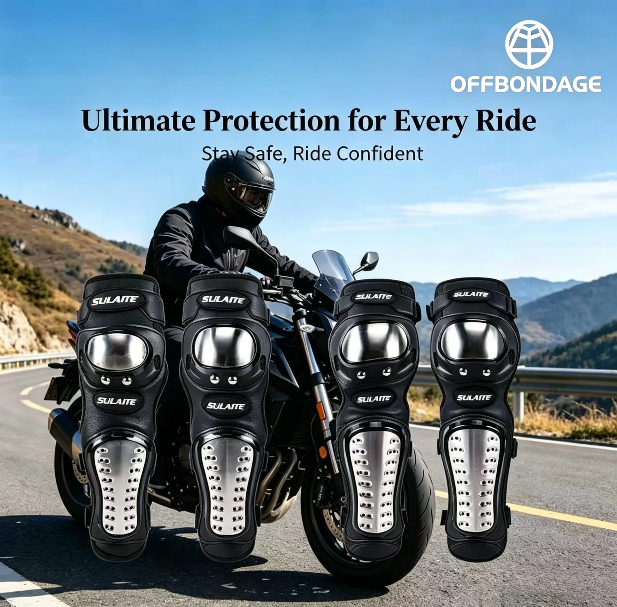 OFFBONDAGE Motorcycle Stainless Steel Knee Kneepad for Men Protective Sport Guard MTB Racing Motocross Protector Gear
OFFBONDAGE Motorcycle Stainless Steel Knee Kneepad for Men Protective Sport Guard MTB Racing Motocross Protector Gear