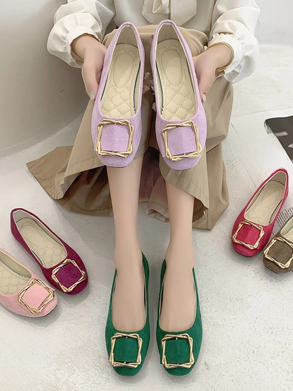 Comfortable Queen2025 Spring Autumn Square Head Large Size Metal Square Buckle Flat Bottom Women's Single Shoes Multicolor Si...
Comfortable Queen2025 Spring Autumn Square Head Large Size Metal Square Buckle Flat Bottom Women's Single Shoes Multicolor Si...