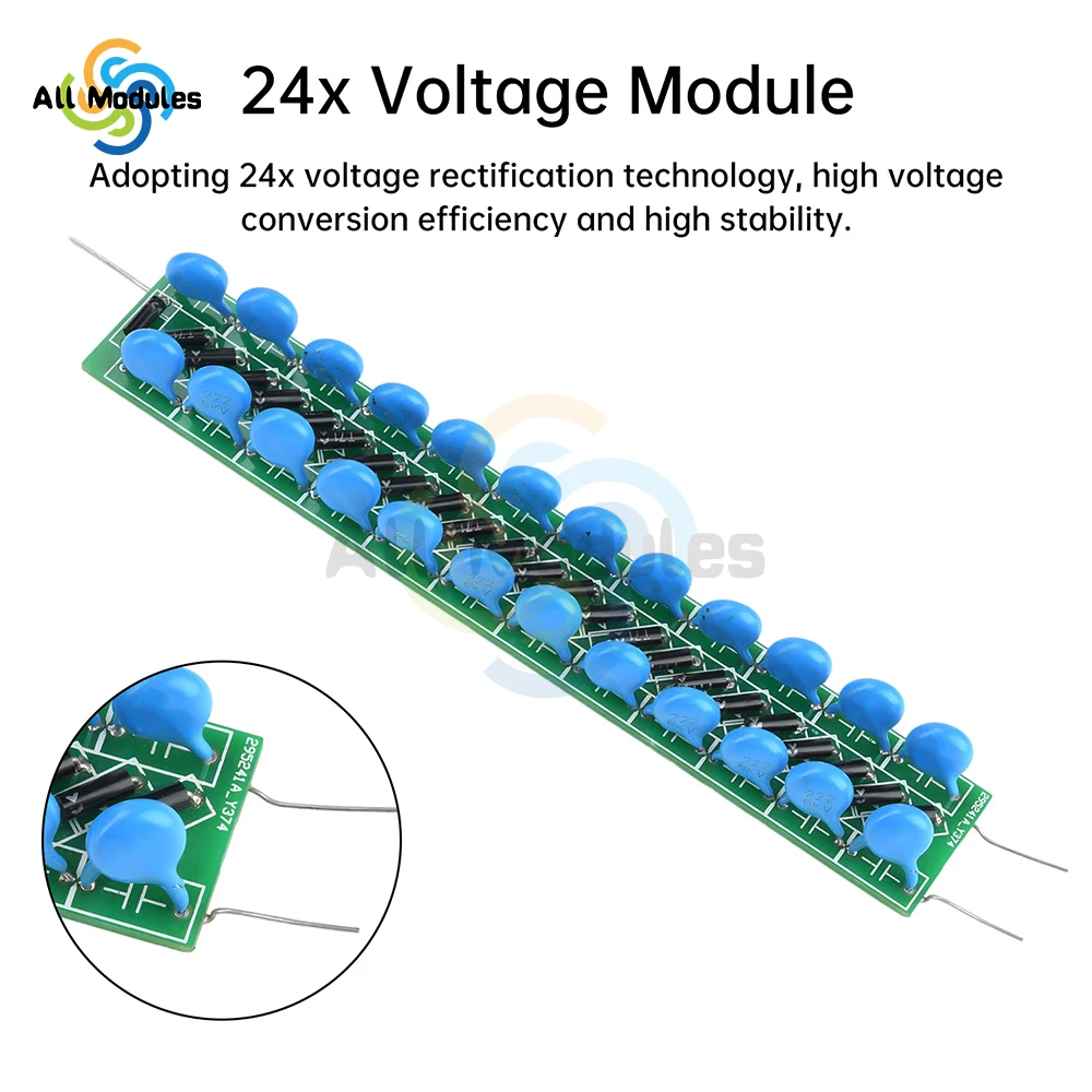 24 Times Rectifier 60000V High Voltage Multiplier Voltage Doubler Circuit Board High Voltage Electrostatic Generator Accessories
24 Times Rectifier 60000V High Voltage Multiplier Voltage Doubler Circuit Board High Voltage Electrostatic Generator Accessories