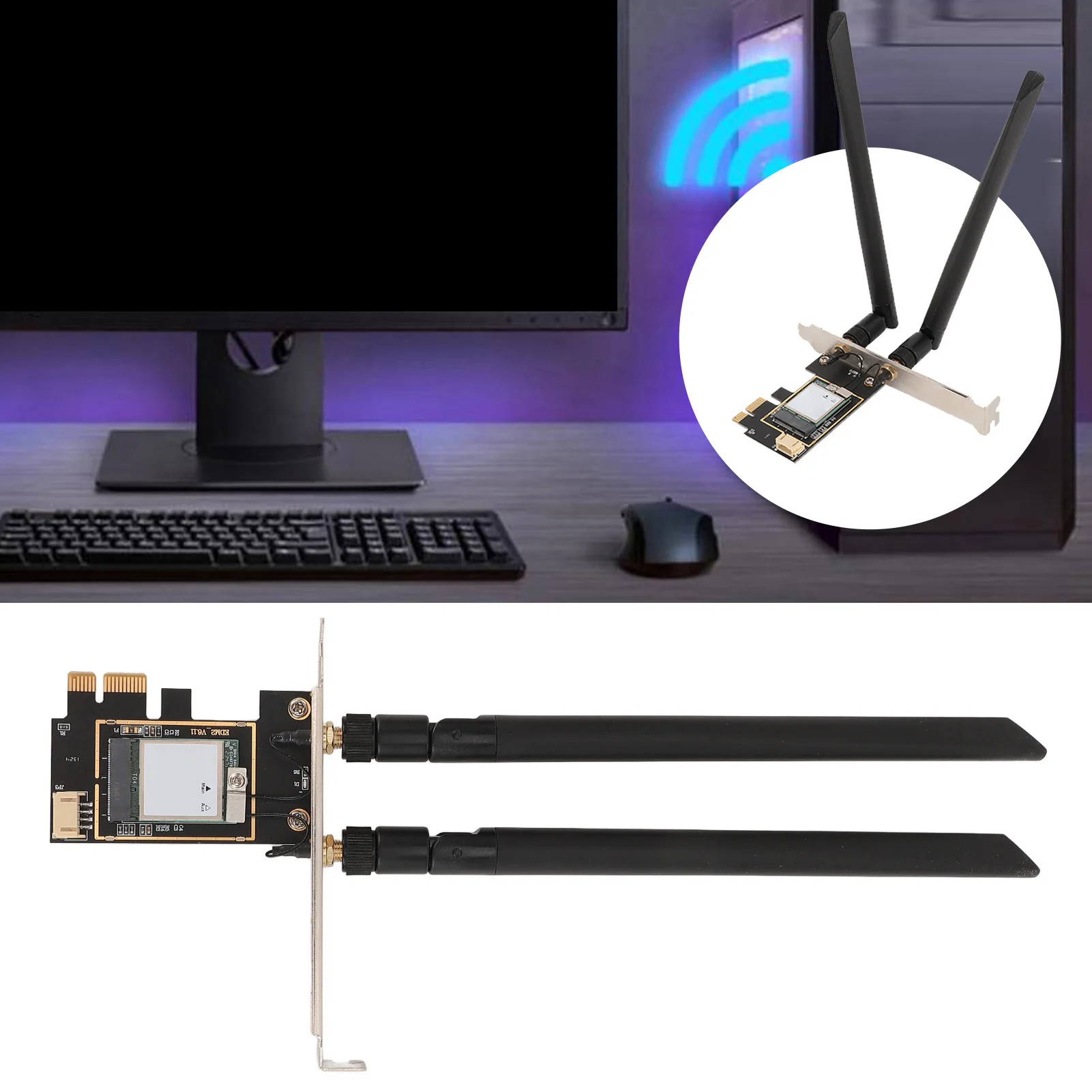 MT7925 Адаптер сетевой карты 5400 Мбит/с 2,4G 5G 6G Трехдиапазонный Bluetooth 5.3 Поддержка MU MIMO PCIEx1 Адаптер беспроводной сетевой карты
MT7925 Адаптер сетевой карты 5400 Мбит/с 2,4G 5G 6G Трехдиапазонный Bluetooth 5.3 Поддержка MU MIMO PCIEx1 Адаптер беспроводной сетевой карты