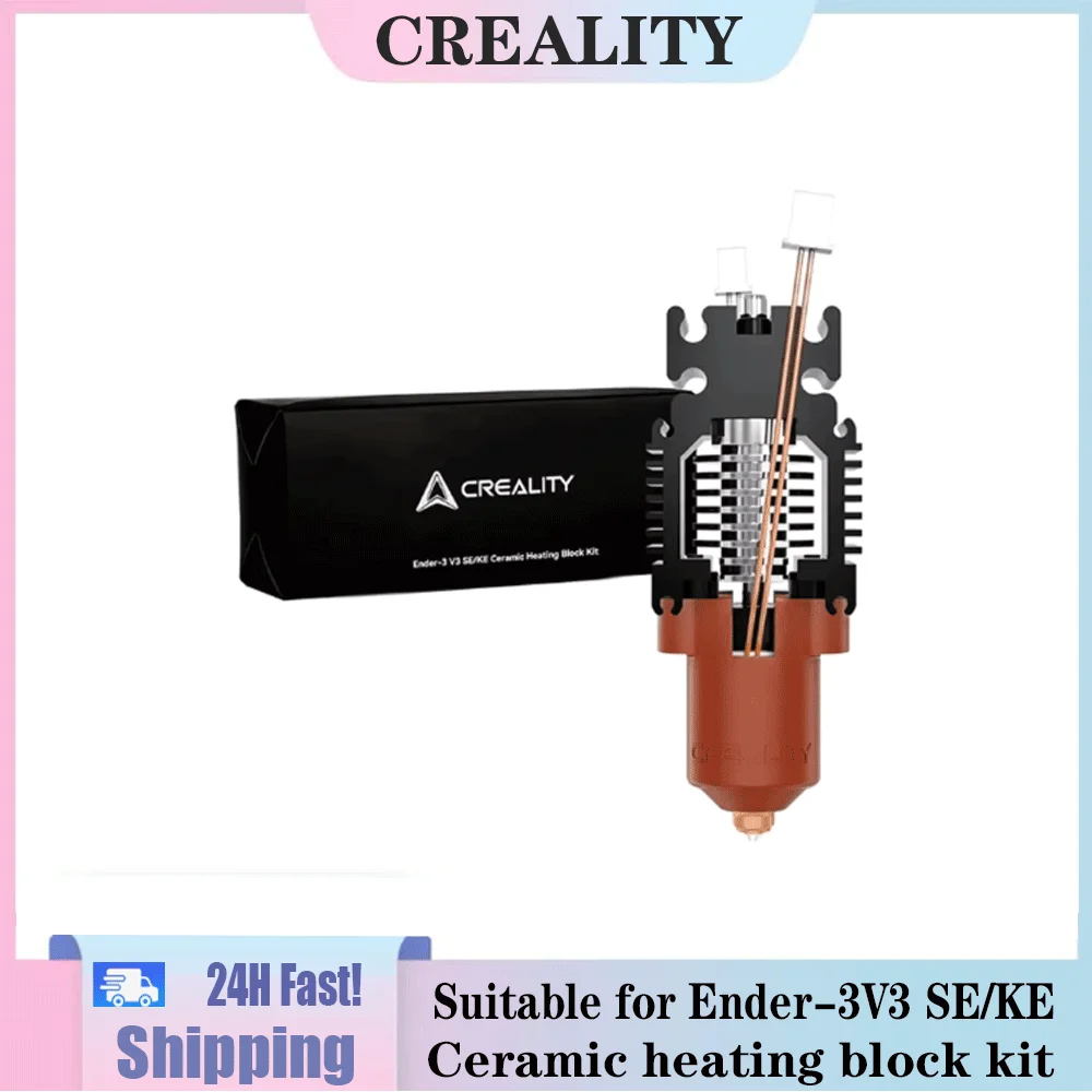 Ceramic Heating Block Kit Creality Flow Printing 300℃ High Temperature Resistance Quick-swap Nozzle Kit Ender-3 V3 SE KE High
Ceramic Heating Block Kit Creality Flow Printing 300℃ High Temperature Resistance Quick-swap Nozzle Kit Ender-3 V3 SE KE High