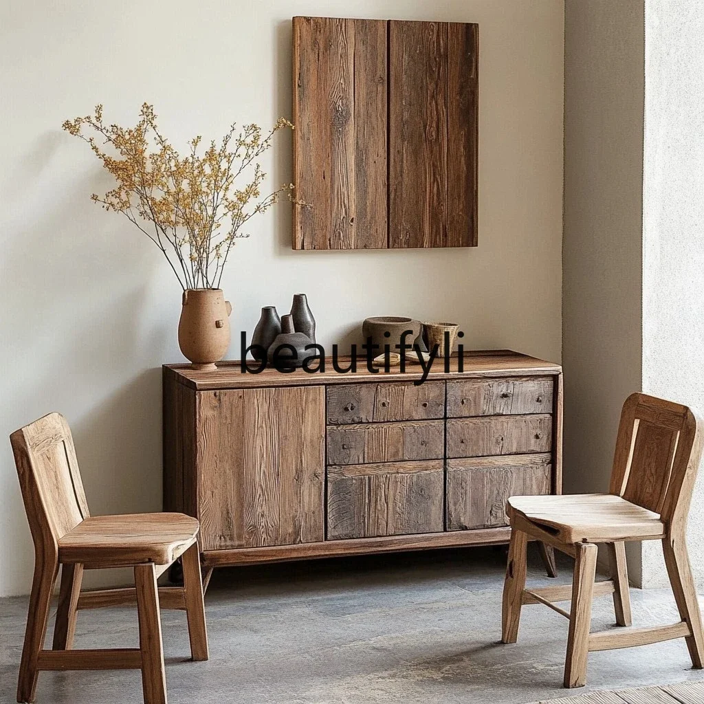 Solid wood dining side cabinet, log storage, tea cabinet, simple storage against the wall
Solid wood dining side cabinet, log storage, tea cabinet, simple storage against the wall