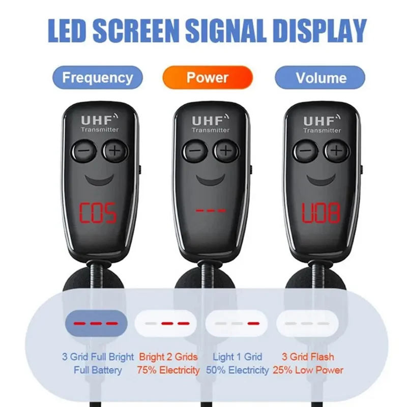 【Top Picks】Rechargeable UHF Microphone Headset Head-Wear Wireless Microphone For Voice Amplifying In Conference Teaching 
【Top Picks】Rechargeable UHF Microphone Headset Head-Wear Wireless Microphone For Voice Amplifying In Conference Teaching