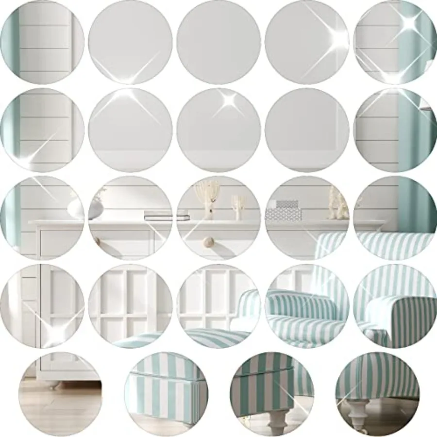 Set of 24 Acrylic Round Mirror Plate Circle Mirror Trays Wedding Baby Shower Party Centerpieces for Tables Self Adhesive Non Gl
Set of 24 Acrylic Round Mirror Plate Circle Mirror Trays Wedding Baby Shower Party Centerpieces for Tables Self Adhesive Non Gl