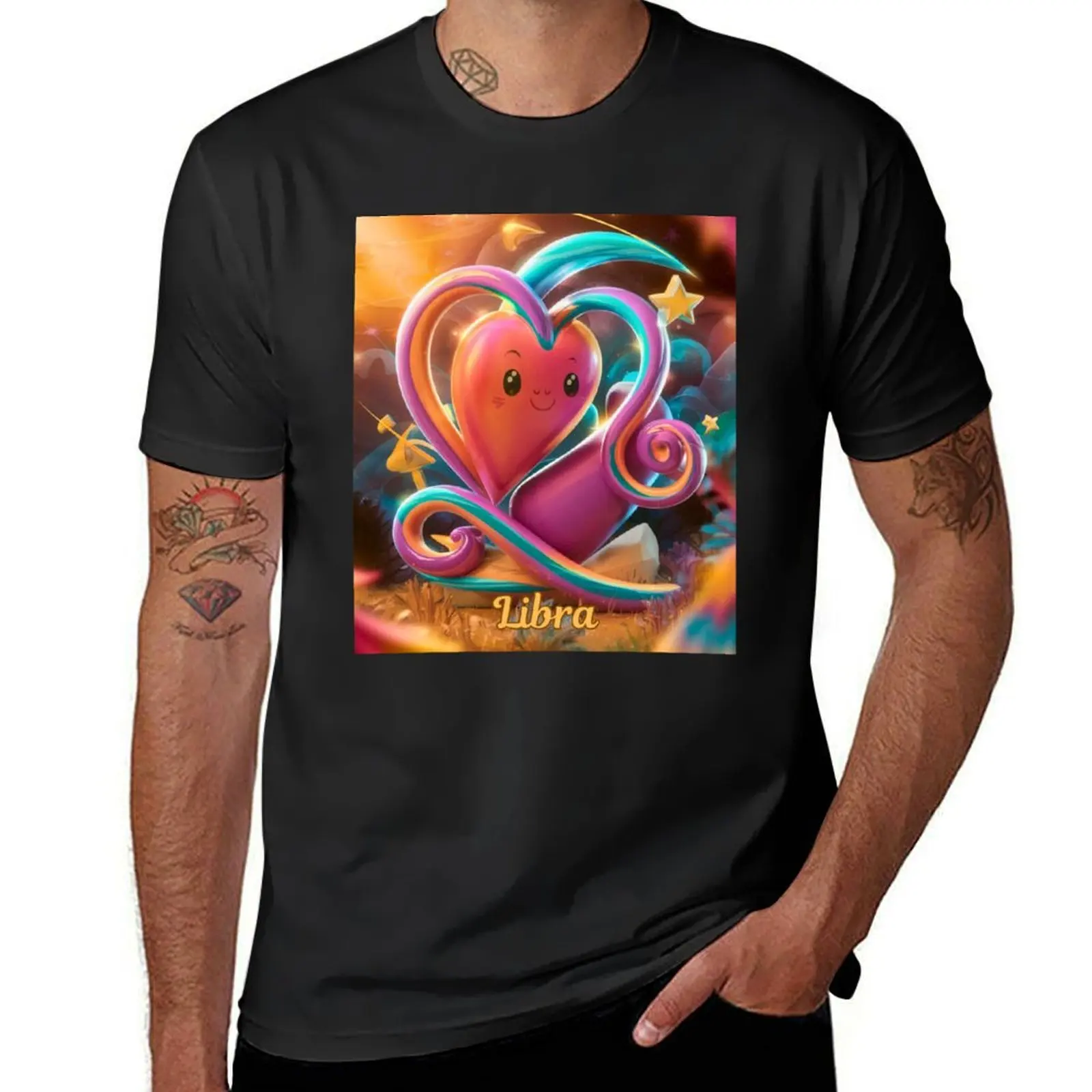 Libra Zodiac, heart shape T-Shirt oversizeds anime clothes customs korean fashion Men's clothing
Libra Zodiac, heart shape T-Shirt oversizeds anime clothes customs korean fashion Men's clothing