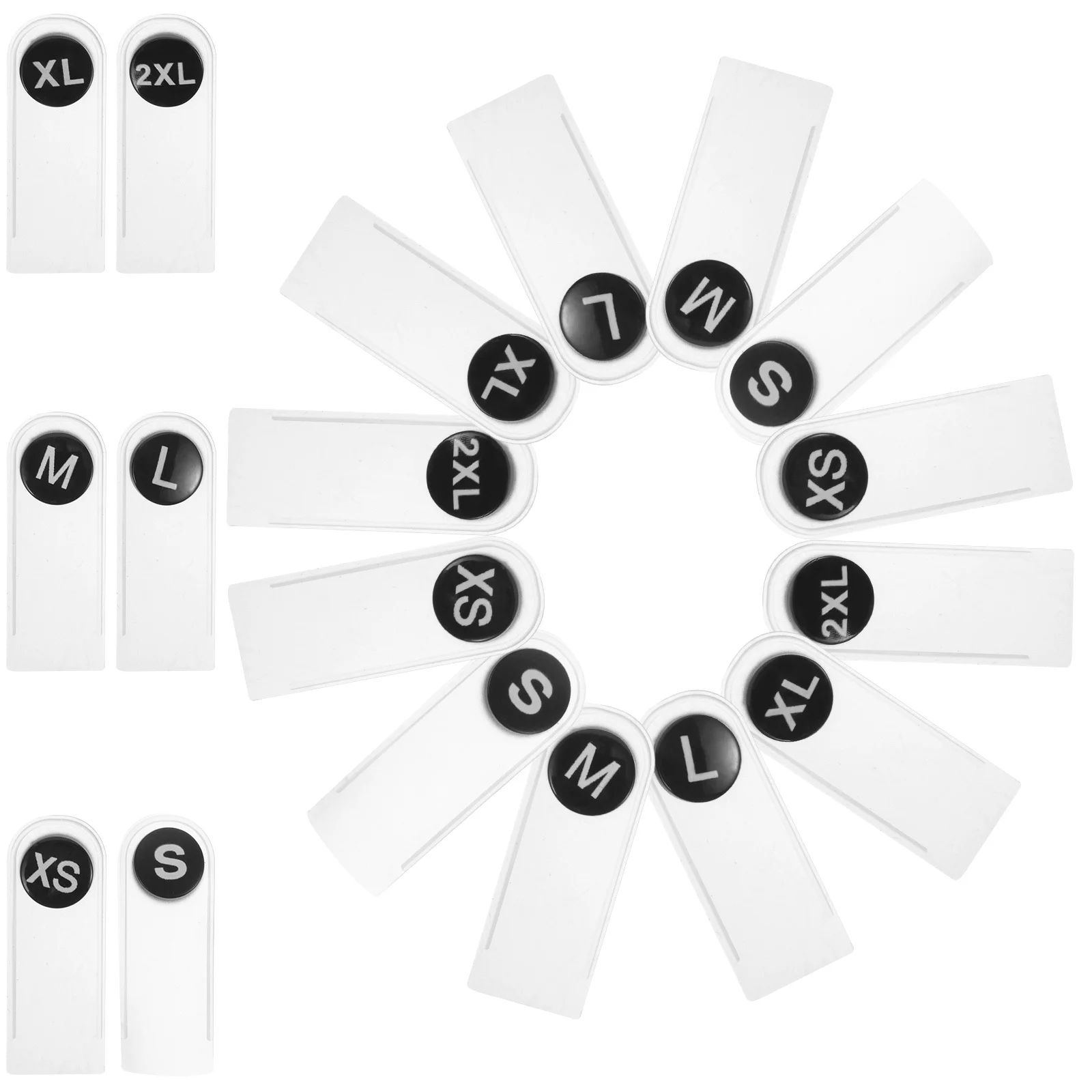 60Pcs Garment Size Tags Button-Like Design Durable Plastic Clothing Labels for All Types Size Labels for Clothing
60Pcs Garment Size Tags Button-Like Design Durable Plastic Clothing Labels for All Types Size Labels for Clothing