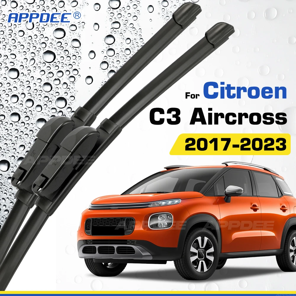 APPDEE для Citroen C3 Aircross 2017-2023, силиконовые и резиновые щетки стеклоочистителя, щетки для лобового стекла, оконные щетки
APPDEE для Citroen C3 Aircross 2017-2023, силиконовые и резиновые щетки стеклоочистителя, щетки для лобового стекла, оконные щетки