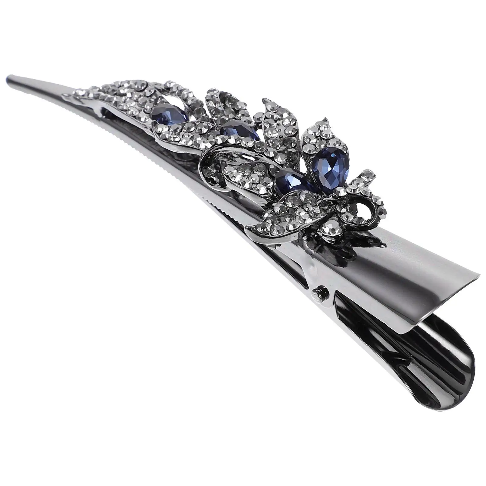 Rhinestone Vintage Clip Metal Alligator Clips For Thick Hair Duck Bill Clips for Thick Hair Women Party Accessories Blue
Rhinestone Vintage Clip Metal Alligator Clips For Thick Hair Duck Bill Clips for Thick Hair Women Party Accessories Blue