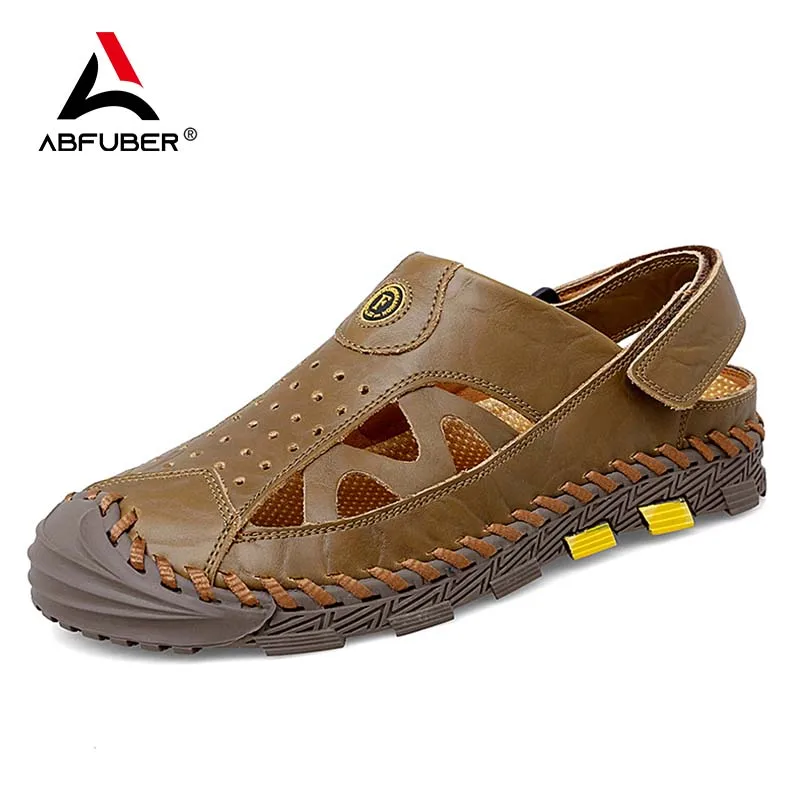 New 2024 Soft Genuine Leather Men Sandals Comfortable Slipper Men Summer Shoes Comfort Beach Sandals Outdoor Sneaker Flip Flops
New 2024 Soft Genuine Leather Men Sandals Comfortable Slipper Men Summer Shoes Comfort Beach Sandals Outdoor Sneaker Flip Flops