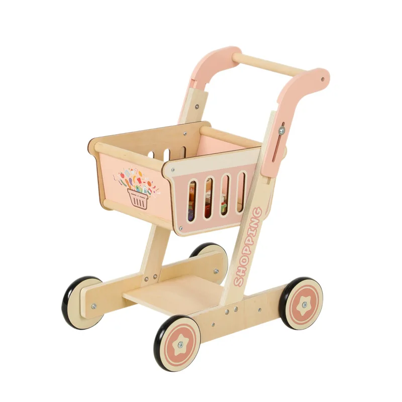 Wooden Pink Shopping Cart Toddler Pretend Play Toy for Home & Kindergarten
Wooden Pink Shopping Cart Toddler Pretend Play Toy for Home & Kindergarten