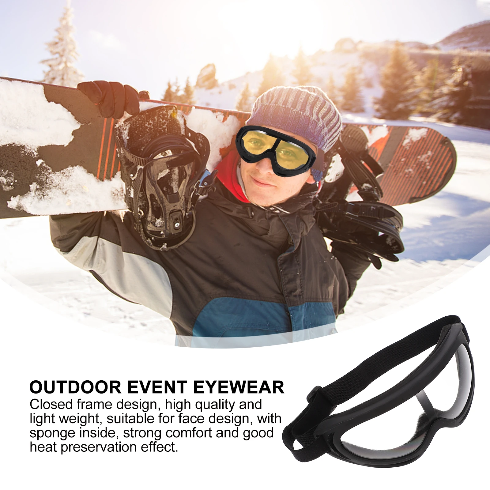 Windproof Glasses Cycling Sunglasses Sports Eyeglass Goggles Fishing Snowboard PC Woman Motorcycle Riding
Windproof Glasses Cycling Sunglasses Sports Eyeglass Goggles Fishing Snowboard PC Woman Motorcycle Riding