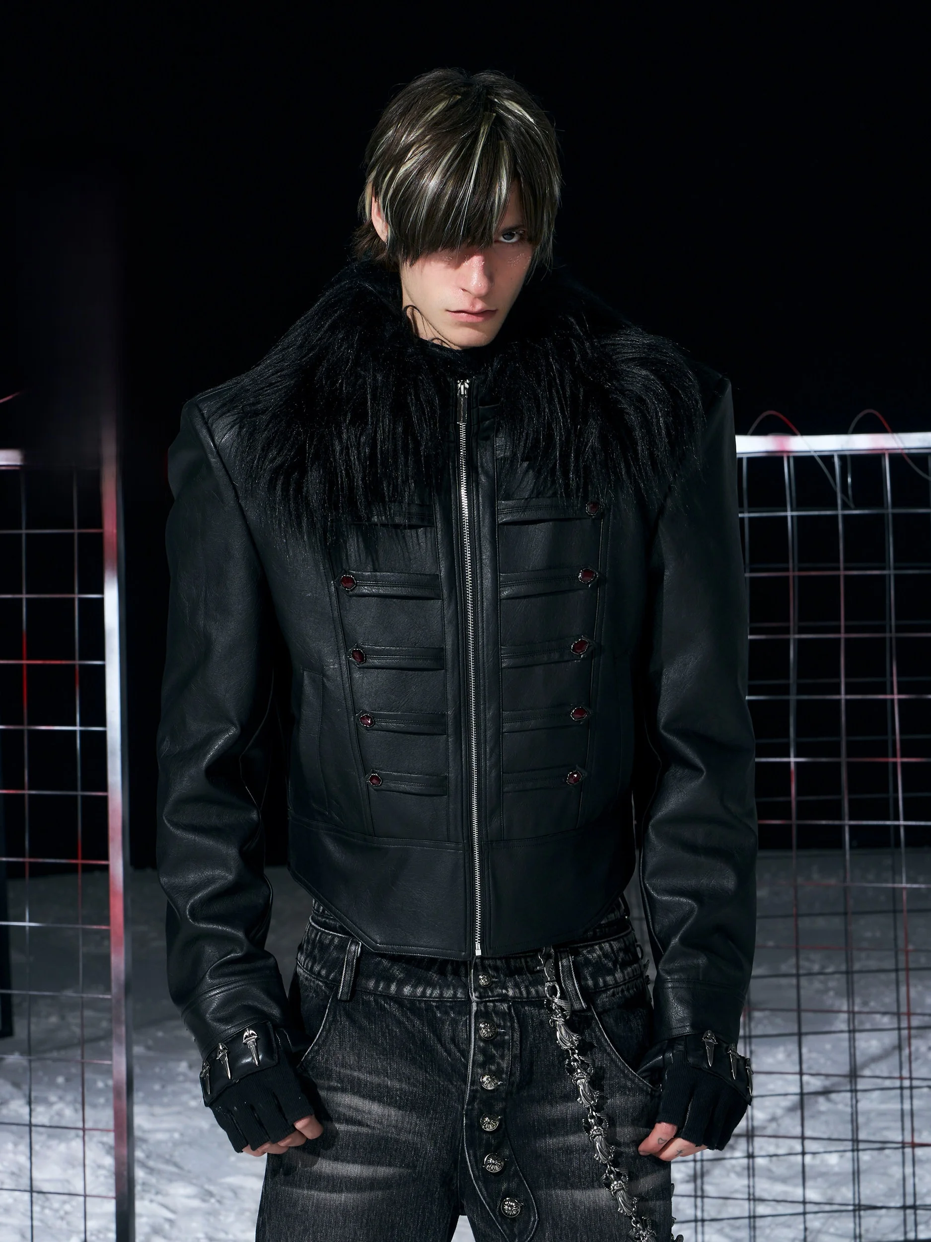 See Detachable Fur Collar Men's Leather Jaet Thiened Slim Fit Cotton Inserted Sli Winter Coat Trendy Biker Jaet
See Detachable Fur Collar Men's Leather Jaet Thiened Slim Fit Cotton Inserted Sli Winter Coat Trendy Biker Jaet