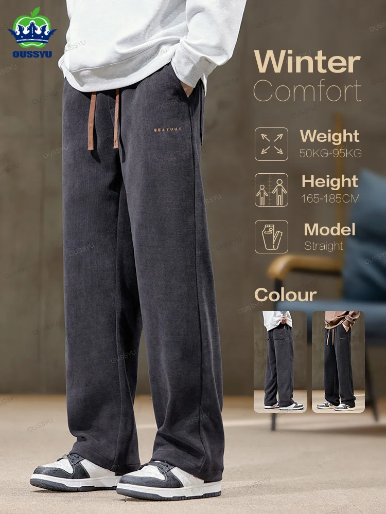 High Quality Brand Clothing Autumn Winter Corduroy Pants Men Elastic Waist Straight Thick Korea Outdoors Casual Trousers Gift
High Quality Brand Clothing Autumn Winter Corduroy Pants Men Elastic Waist Straight Thick Korea Outdoors Casual Trousers Gift