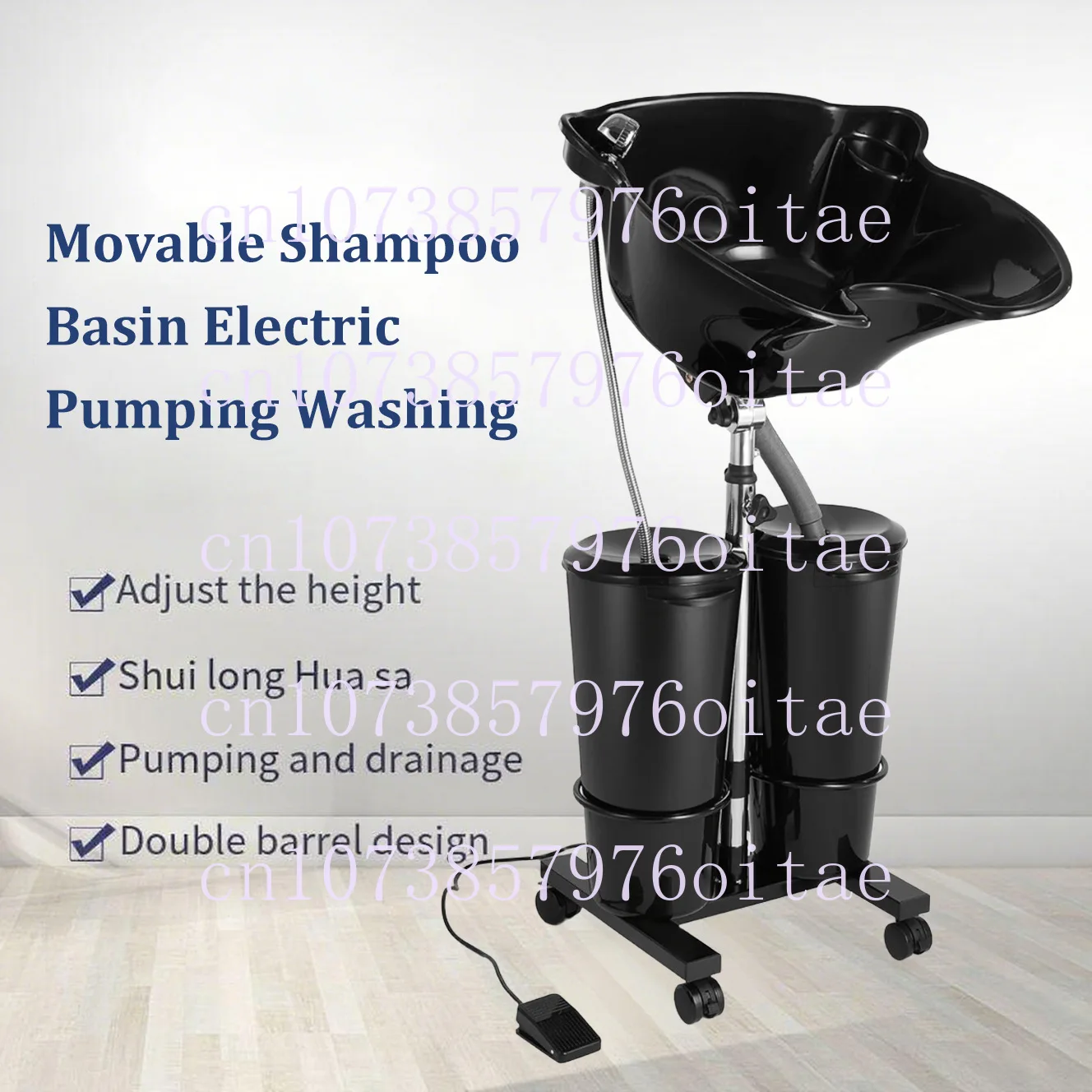 Vertical Electric Shampoo Basin Portable Double Bucket with Water Pump Movable Punch Basin
Vertical Electric Shampoo Basin Portable Double Bucket with Water Pump Movable Punch Basin