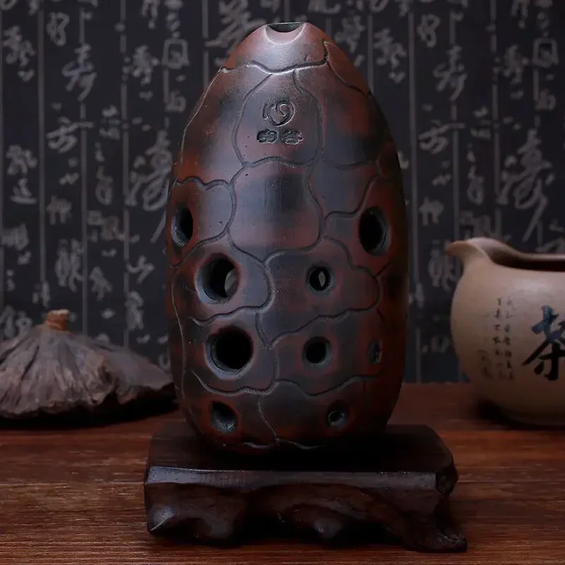 10 Holes Pottery Xun F G Tone Double Cavity Ocarina Music Flute Beginner Left Right Hand Xun Traditional Musical Instruments
10 Holes Pottery Xun F G Tone Double Cavity Ocarina Music Flute Beginner Left Right Hand Xun Traditional Musical Instruments