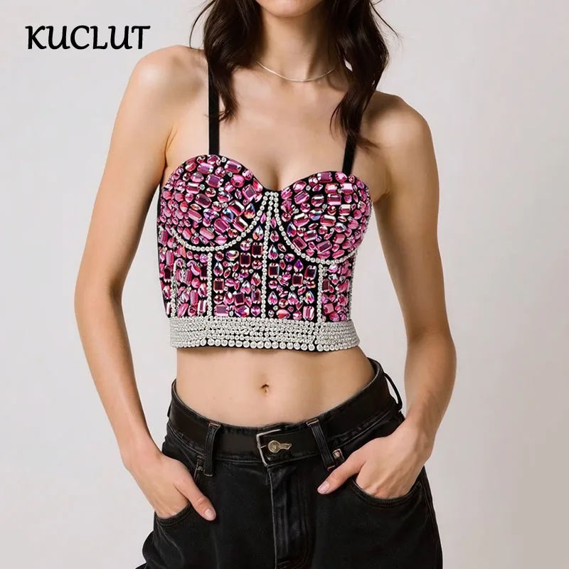 KUCLUT 2025 New Items Fashion Rhinestone Beaded Camisole Vest For Women Versatile Backless Tank Tops Female Trendy 1A352
KUCLUT 2025 New Items Fashion Rhinestone Beaded Camisole Vest For Women Versatile Backless Tank Tops Female Trendy 1A352