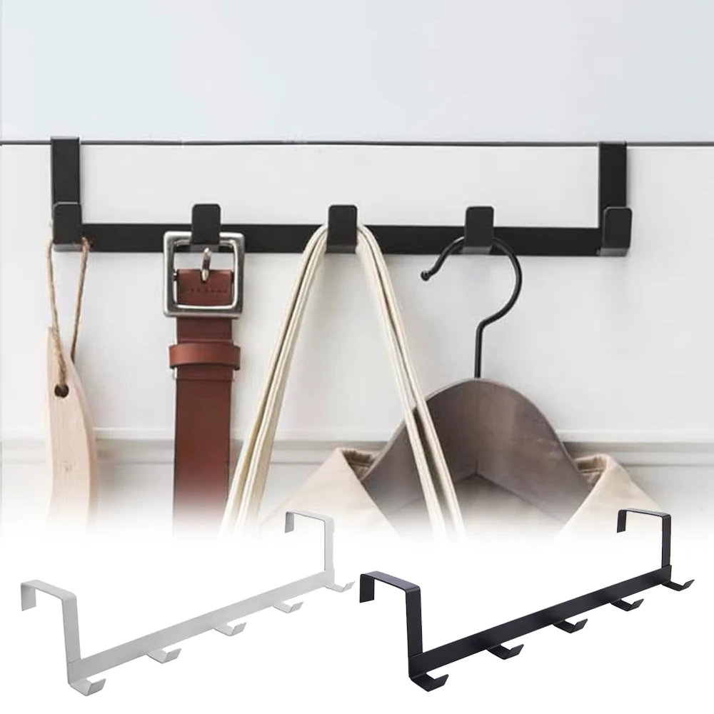 Hooks Over The Door 5 Hooks Multifunctional Home Bathroom Organizer Rack Clothes Coat Hat Towel Hanger Bathroom Kitchen Supplies
Hooks Over The Door 5 Hooks Multifunctional Home Bathroom Organizer Rack Clothes Coat Hat Towel Hanger Bathroom Kitchen Supplies