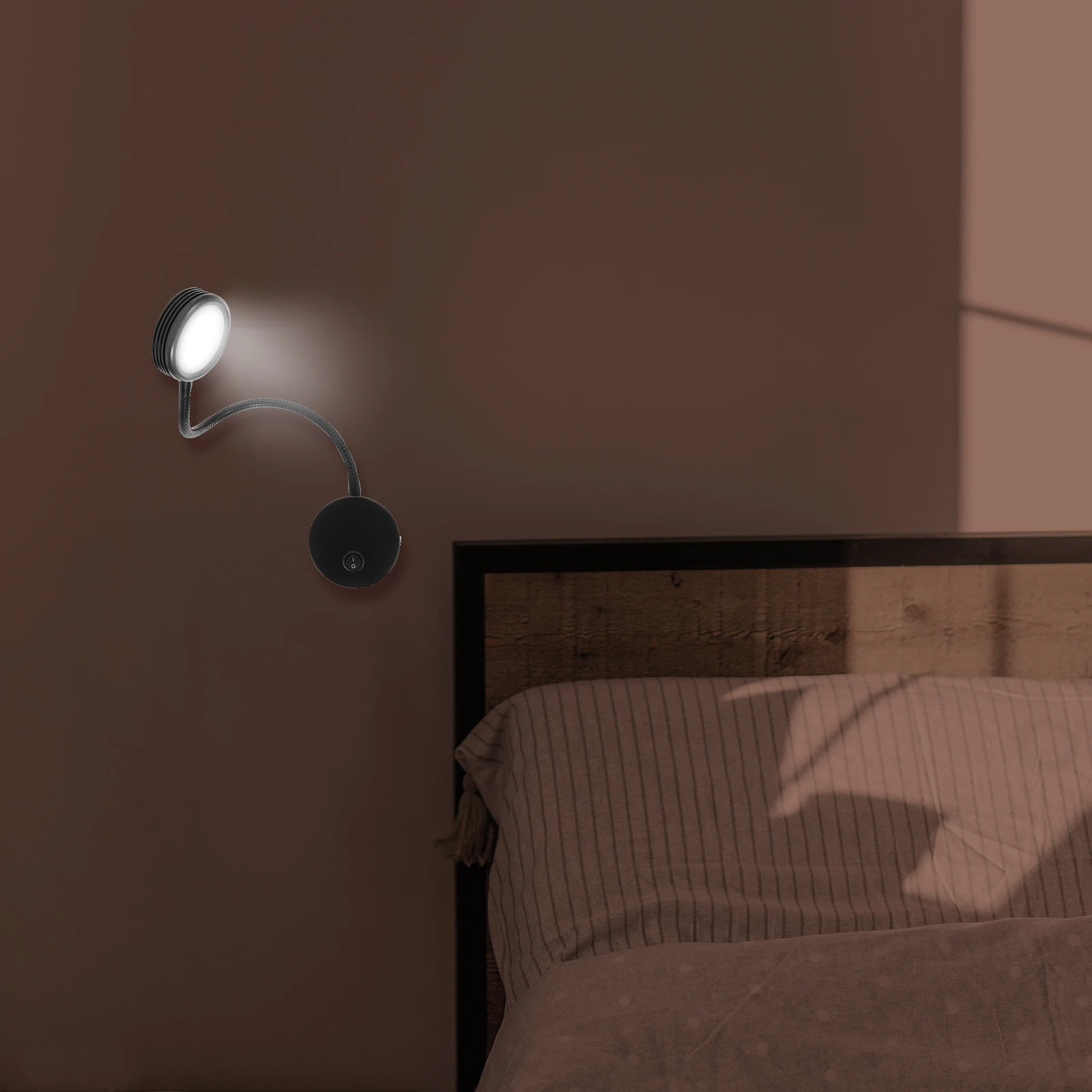 5W Flexible Gooseneck Wall Mount LED Light Saving White Flicker for Bedroom Reading Bathroom Store
5W Flexible Gooseneck Wall Mount LED Light Saving White Flicker for Bedroom Reading Bathroom Store