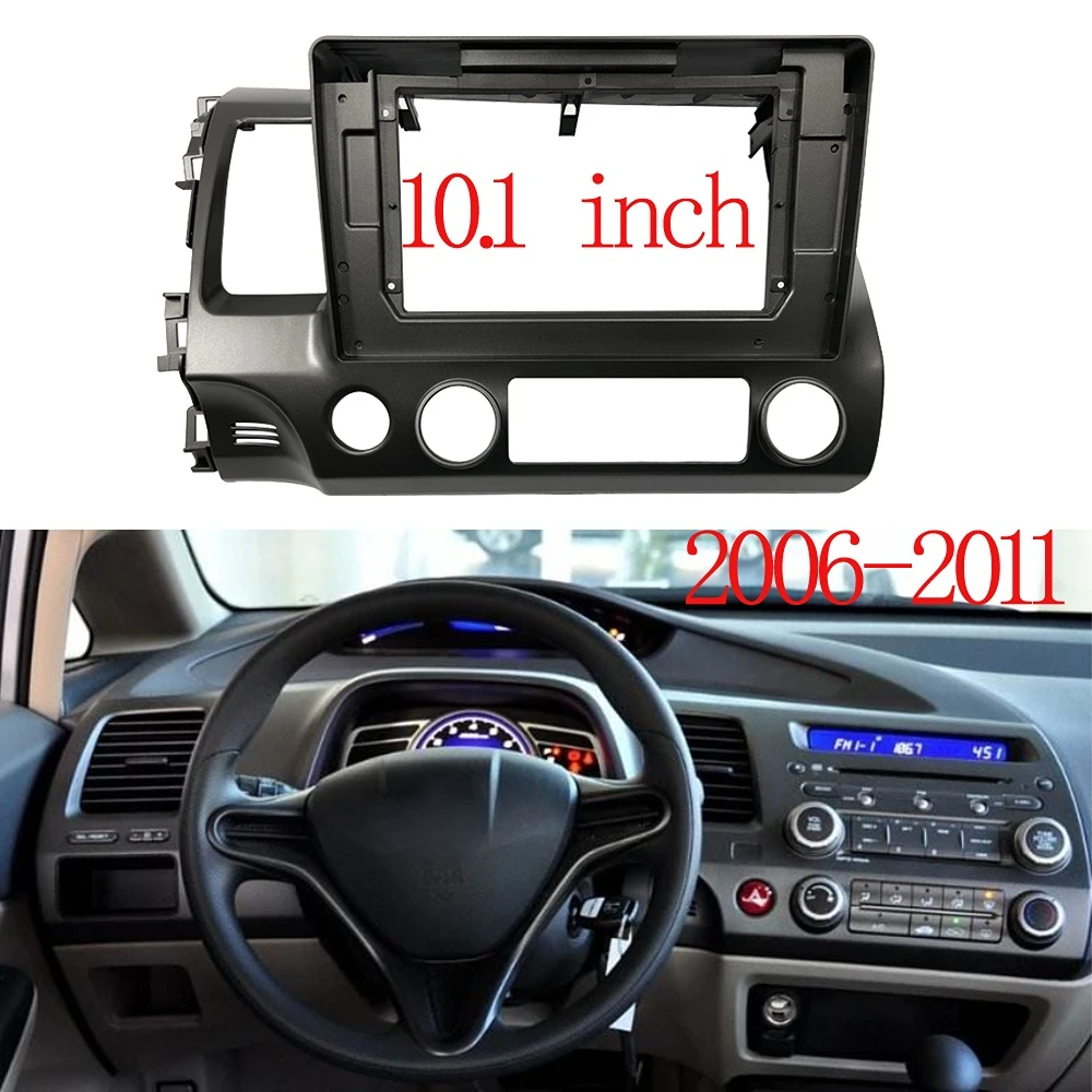 10.1 INCH Car Radio Fascia Double Din Frame GPS DVD Bezel Panel Dash Installation Kit For Honda Civic 06-11 MP5 Stereo Player
10.1 INCH Car Radio Fascia Double Din Frame GPS DVD Bezel Panel Dash Installation Kit For Honda Civic 06-11 MP5 Stereo Player