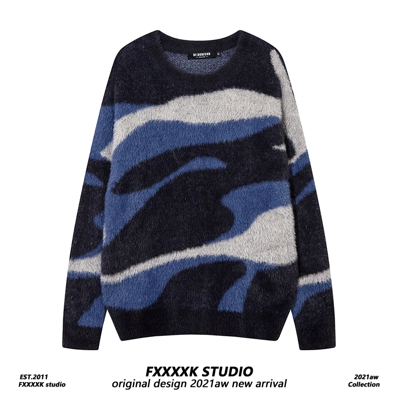 Оригинальный американский модный свитер FXK в стиле колор-блок, свободный крой, для пар, вязаный, повседневный, этнический, мужской, модный
Оригинальный американский модный свитер FXK в стиле колор-блок, свободный крой, для пар, вязаный, повседневный, этнический, мужской, модный