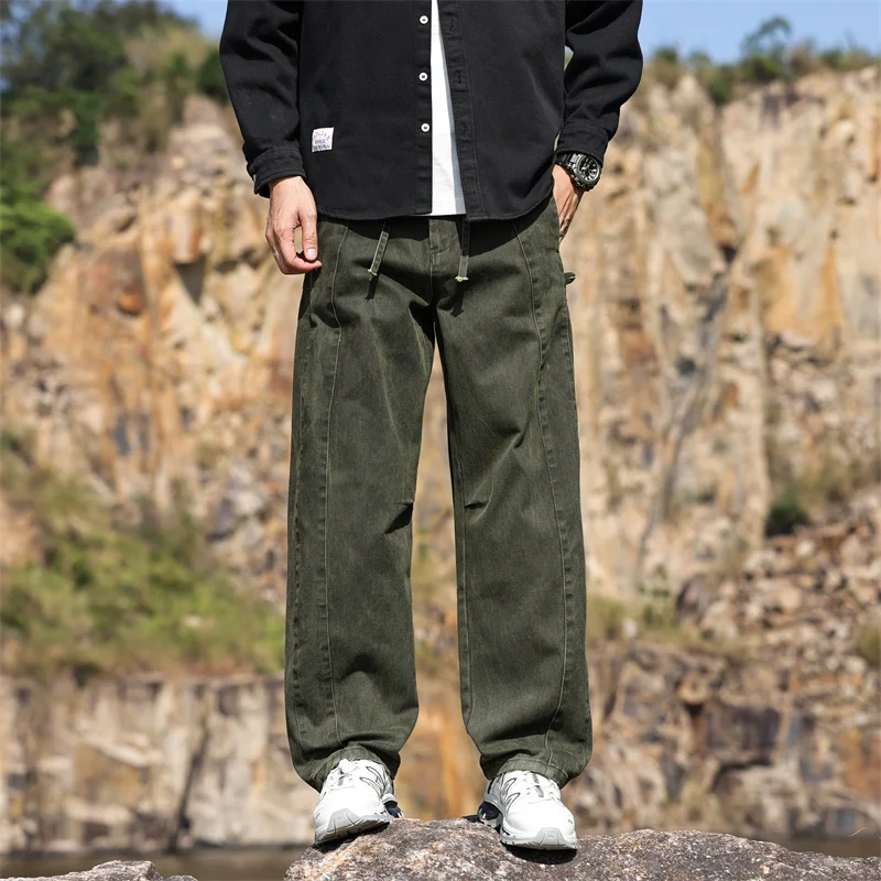 spring and autumn heavy loose American machete straight tube mixed color with simple casual men's pants outdoor day
spring and autumn heavy loose American machete straight tube mixed color with simple casual men's pants outdoor day