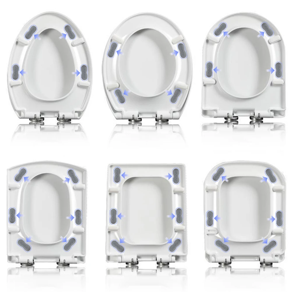 4pcs Seat Bumpers Durable Toilet Lid Gaskets Household Toilet Cushioning Pads Mute Surface Protectors Easy Replace Plastic
4pcs Seat Bumpers Durable Toilet Lid Gaskets Household Toilet Cushioning Pads Mute Surface Protectors Easy Replace Plastic